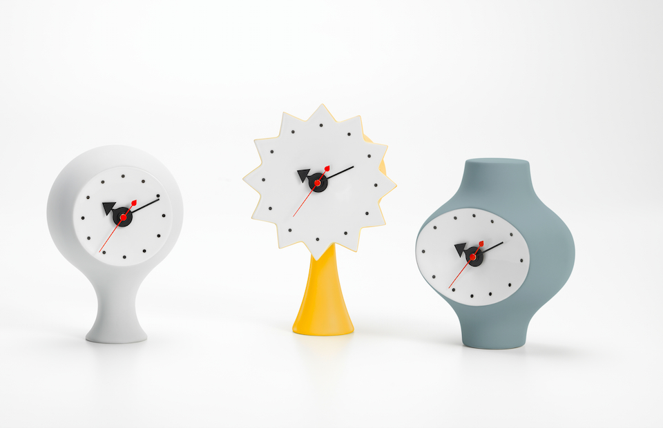 Ceramic Clocks by George Nelson For Vitra